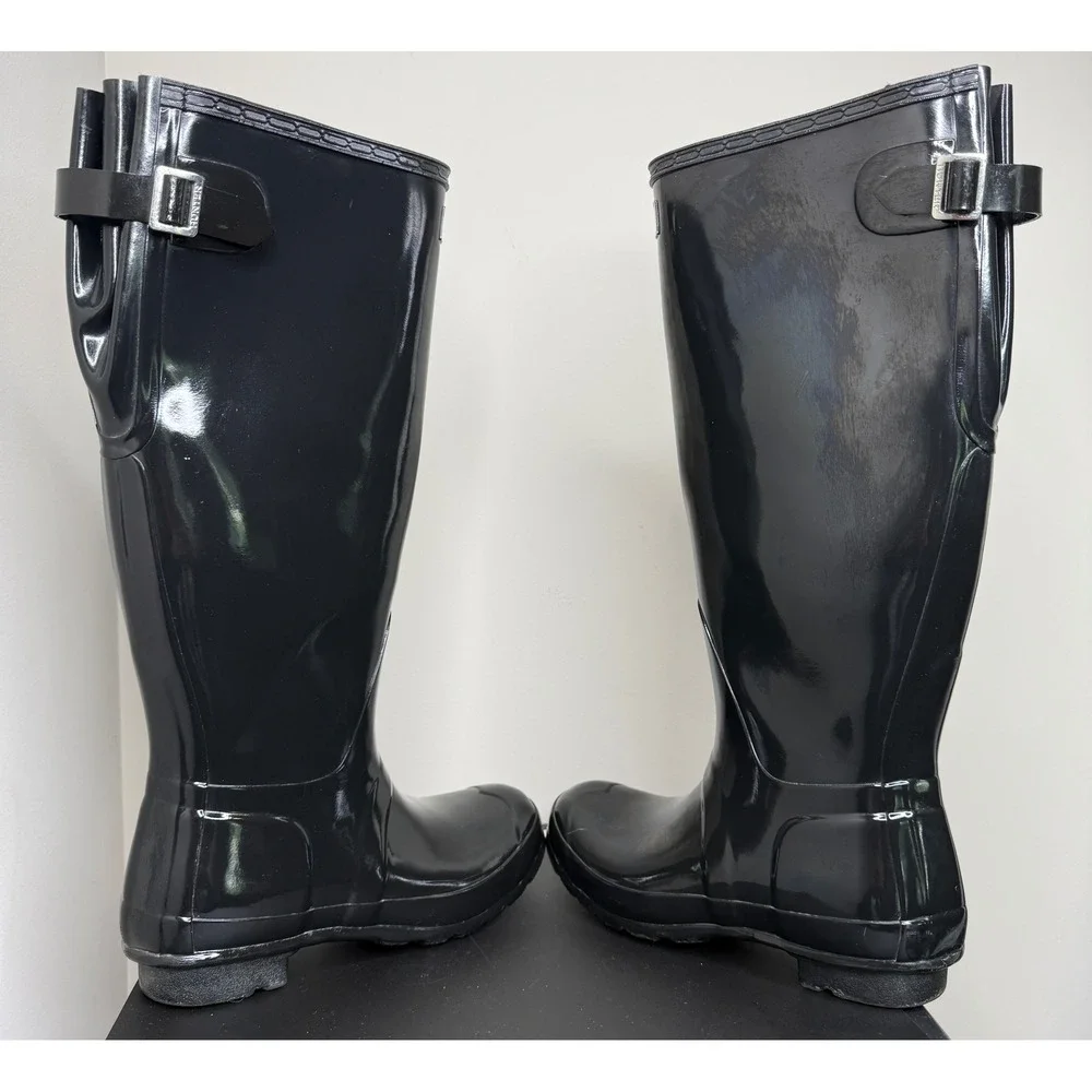 Hunter Women's Original Tall Gloss Rain Boots Size 8